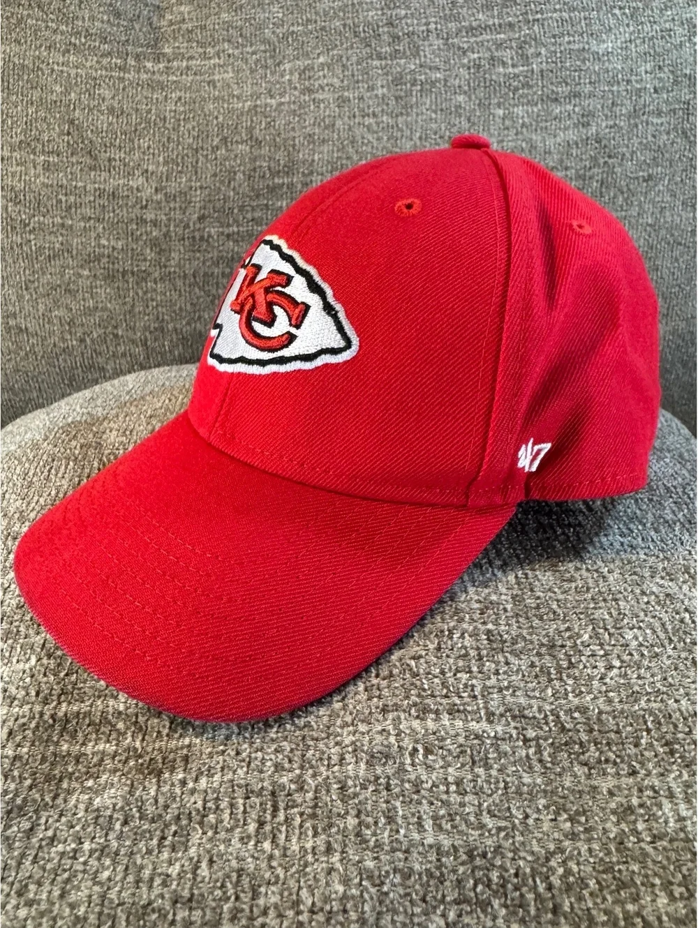 Kansas City Chiefs Youth Red/White Arrowhead Logo baseball hat